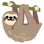 Sloth emoji, Google design