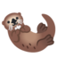 Otter emoji, Google design
