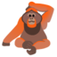 Download Orangutan emoji, Google style