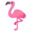 Flamingo emoji, Google design