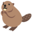 Beaver emoji, Google design