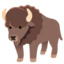 Bison emoji on Android