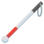 White Cane emoji on Android