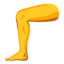 Download Leg emoji, Google style
