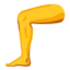 Leg emoji, Google design