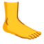 Foot emoji, Google design