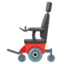 Motorized Wheelchair emoji, Google design