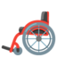Manual Wheelchair emoji, Google design