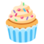 Cupcake emoji, Google design