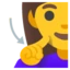 Deaf Woman emoji, Google design