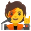 Singer emoji, Google design