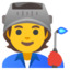 Factory Worker emoji, Google design