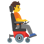 Download Person In Motorized Wheelchair Facing Right emoji, Google style