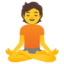 Download Person in Lotus Position emoji, Google style