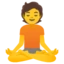 Person in Lotus Position emoji, Google design