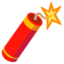 Download Firecracker emoji, Google style
