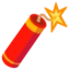 Firecracker emoji on Android