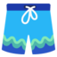 Shorts emoji, Google design