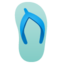 Thong Sandal emoji, Google design