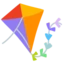 Kite emoji on Android