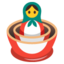 Download Nesting Dolls emoji, Google style
