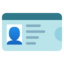 Identification Card emoji, Google design