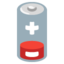 Low Battery emoji, Google design