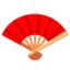 Folding Hand Fan emoji, Google design