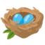 Nest With Eggs emoji, Google design