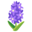 Hyacinth emoji, Google design