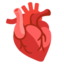 Anatomical Heart emoji, Google design