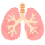 Lungs emoji, Google design