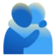People Hugging emoji, Google design