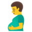 Download Pregnant Man emoji, Google style