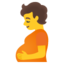 Download Pregnant Person emoji, Google style