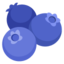 Blueberries emoji, Google design