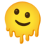 Melting Face emoji, Google design