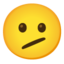 Download Face With Diagonal Mouth emoji, Google style