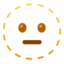 Download Dotted Line Face emoji, Google style