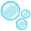 Bubbles emoji, Google design