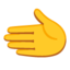 Leftwards Hand emoji, Google design