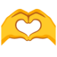 Heart Hands on Google