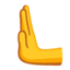 Leftwards Pushing Hand emoji, Google design