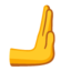 Rightwards Pushing Hand emoji, Google design