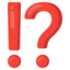 Download Exclamation Question Mark emoji, Google style