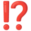 Exclamation Question Mark emoji on Android
