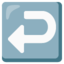 Download Right Arrow Curving Left emoji, Google style
