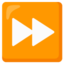 Fast-forward Button emoji, Google design