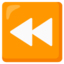 Fast Reverse Button emoji, Google design