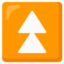 Fast Up Button emoji, Google design